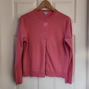 J Crew Classic Cardigan Pink